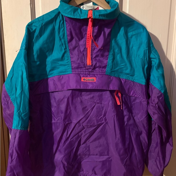 Columbia Jackets & Blazers - Columbia Teal and Purple Raincoat